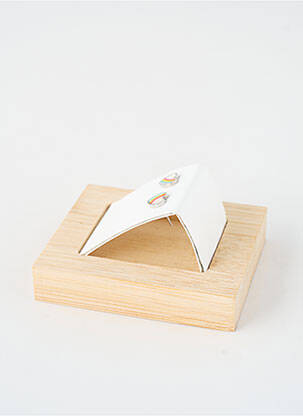 Boucles d’oreilles blanc TWICE AS NICE femme