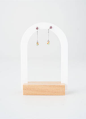 Boucles d’oreilles blanc TWICE AS NICE femme