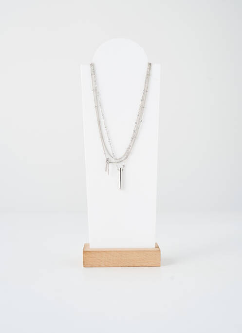 Collier argent PIECES femme