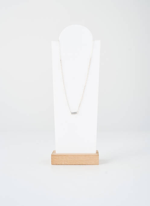 Collier argent PIECES femme