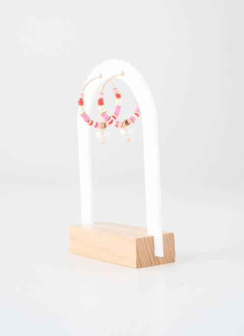 Boucles d’oreilles rose MANGO femme