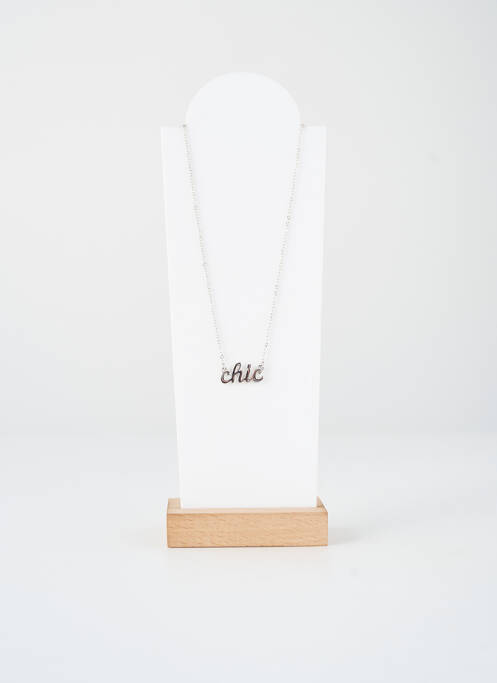 Collier argent PIECES femme