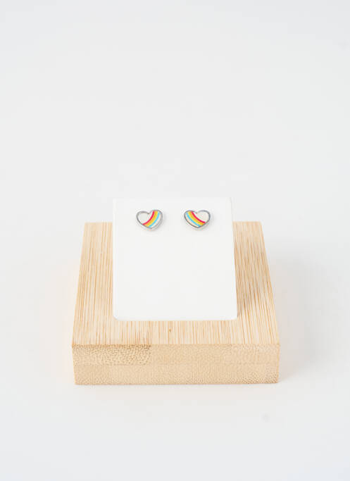 Boucles d’oreilles blanc TWICE AS NICE femme