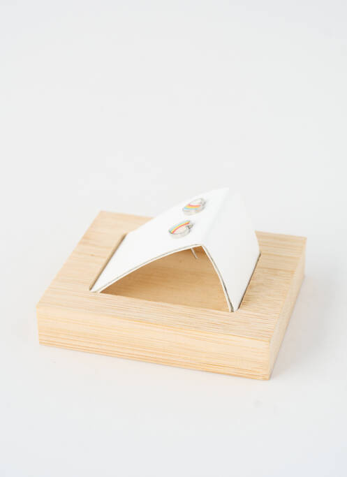 Boucles d’oreilles blanc TWICE AS NICE femme