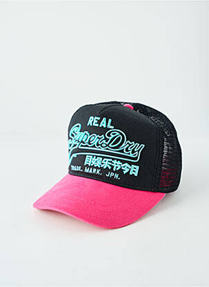 Casquette rose SUPERDRY femme