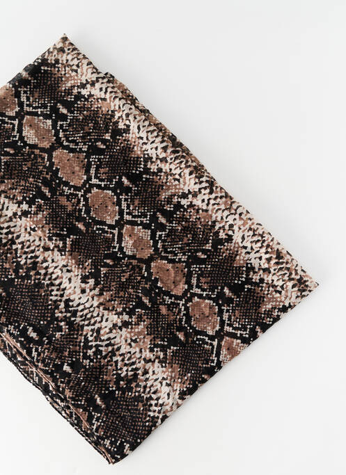 Foulard marron MORE & MORE femme