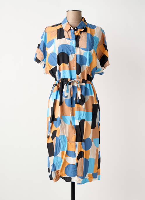 Robe mi-longue bleu TOM TAILOR femme