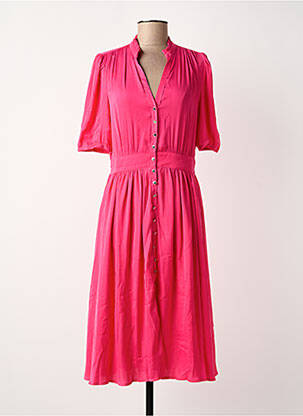 Robe mi-longue rose MORGAN femme