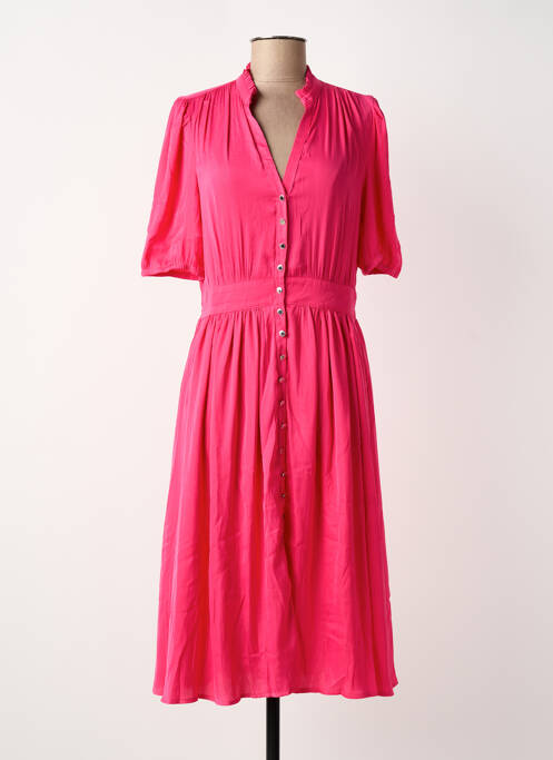 Robe mi-longue rose MORGAN femme