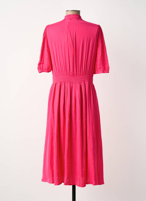 Robe mi-longue rose MORGAN femme