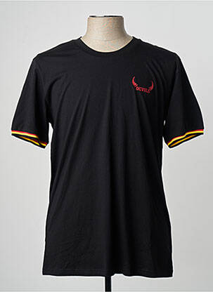 T-shirt noir ZEB STYLE LAB  homme