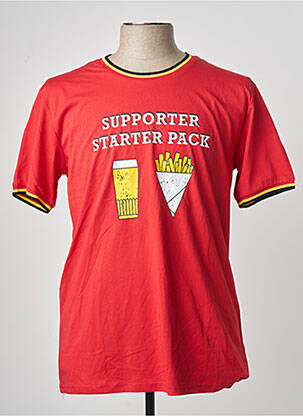 T-shirt rouge ZEB STYLE LAB  homme