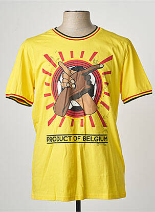 T-shirt jaune ZEB STYLE LAB  homme