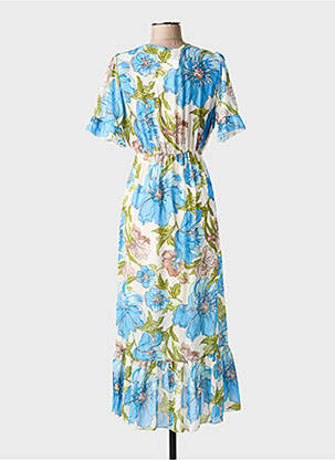 Robe longue bleu TERRA DI SIENA femme