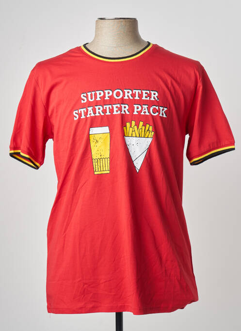 T-shirt rouge ZEB STYLE LAB  homme