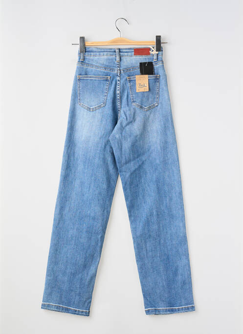 Jeans coupe droite bleu TOXIK3 femme