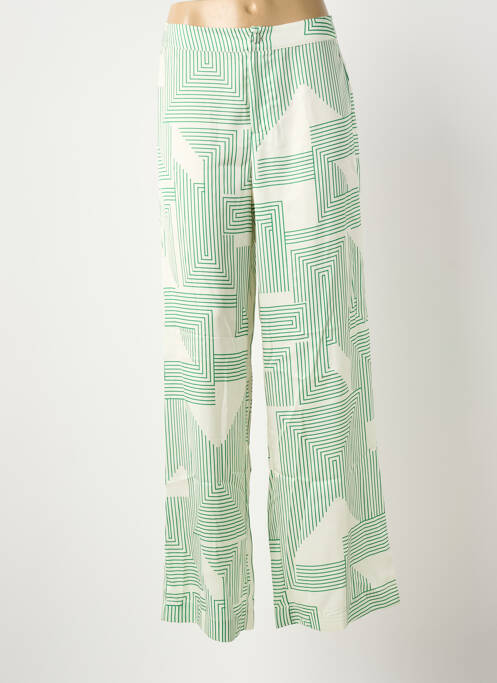 Pantalon 7/8 vert TERRE BLEUE femme