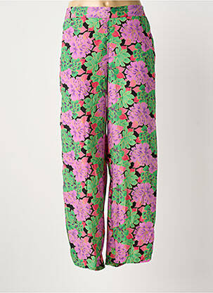 Pantalon droit violet GOLD & SILVER femme