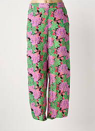 Pantalon droit violet GOLD & SILVER femme