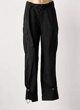Pantalon cargo noir YUGEN femme