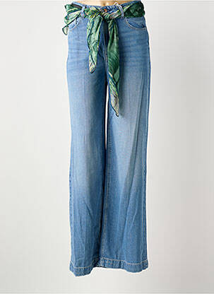 Jeans coupe droite bleu GUESS femme