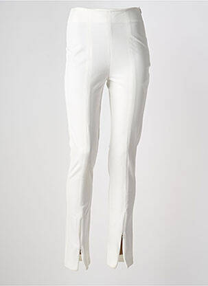 Pantalon droit blanc MORGAN femme