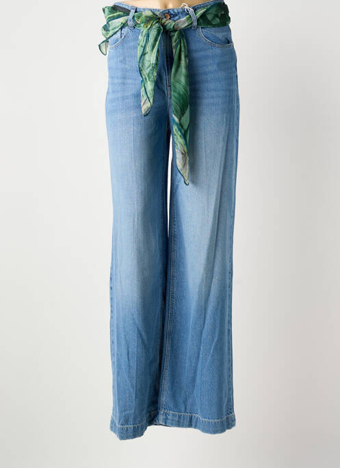 Jeans coupe droite bleu GUESS femme
