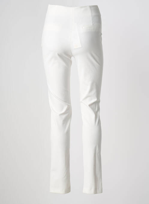 Pantalon droit blanc MORGAN femme