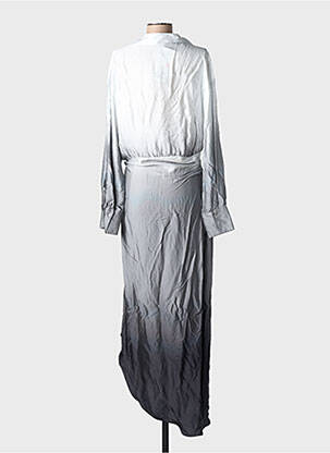 Robe mi-longue gris MANGO femme