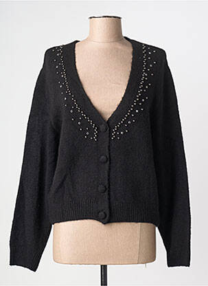 Gilet manches longues noir MANGO femme