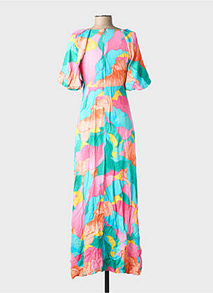 Robe mi-longue rose VILA femme