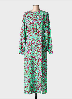 Robe longue vert ONLY femme