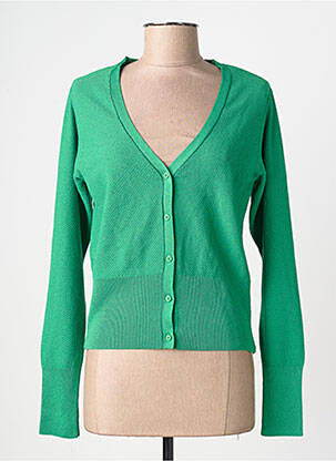 Gilet manches longues vert ASTRID BLACK LABEL femme