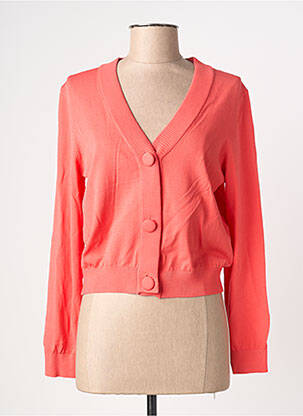 Gilet manches longues orange TERRE BLEUE femme