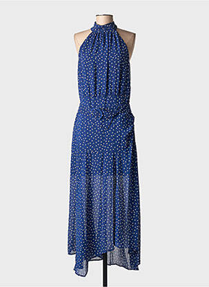 Robe mi-longue bleu MANGO femme