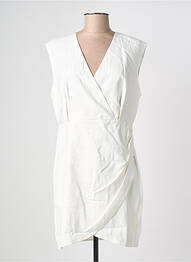 Robe courte blanc MANGO femme