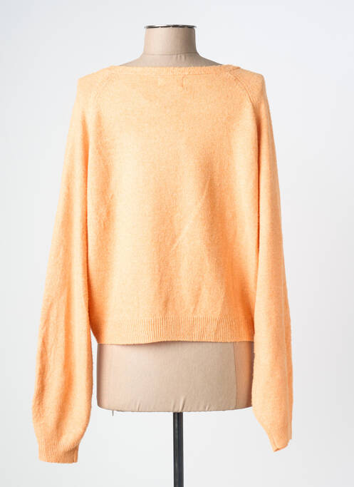 Gilet manches longues orange ONLY femme