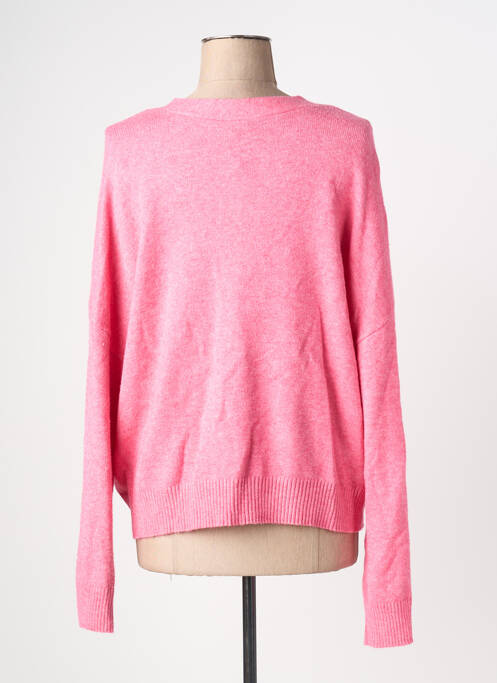 Gilet manches longues rose VILA femme