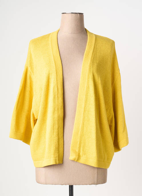 Gilet manches courtes jaune MAYERLINE femme