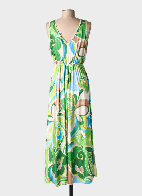 Robe longue vert TERRA DI SIENA femme