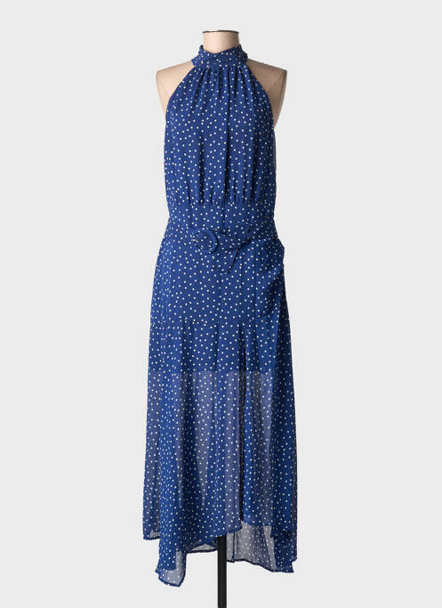 Robe mi-longue bleu MANGO femme