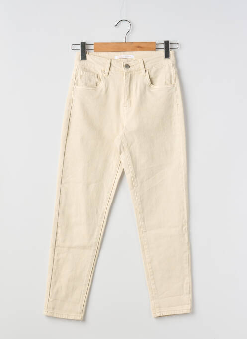 Jeans coupe slim beige TOXIK3 femme