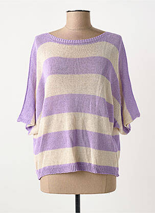 Pull violet TERRA DI SIENA femme