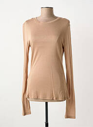 T-shirt beige MANGO femme