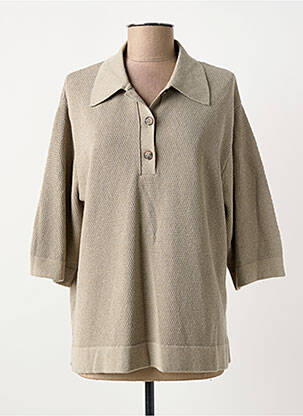 Polo beige YUGEN femme