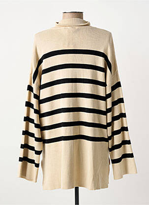 Pull col roulé beige OBJECT femme