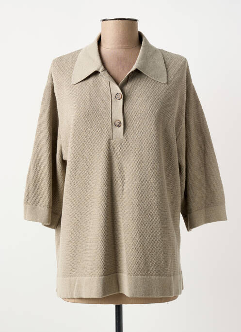 Polo beige YUGEN femme