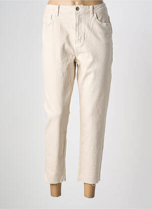 Jean coupe mom beige ONLY femme