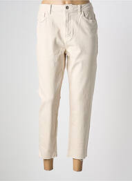 Jean coupe mom beige ONLY femme