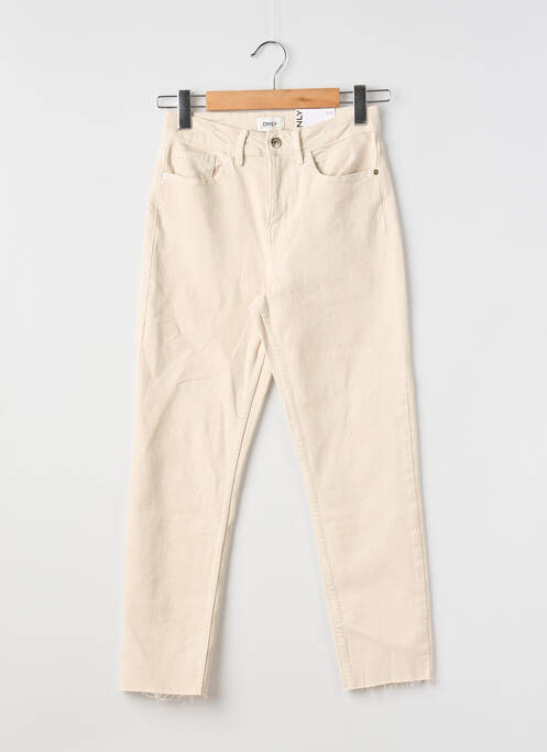 Pantalon 7/8 beige ONLY femme